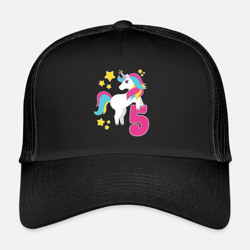 5. Geburtstag Einhorn Ich Bin Schon 5 Geschenk Trucker Cap