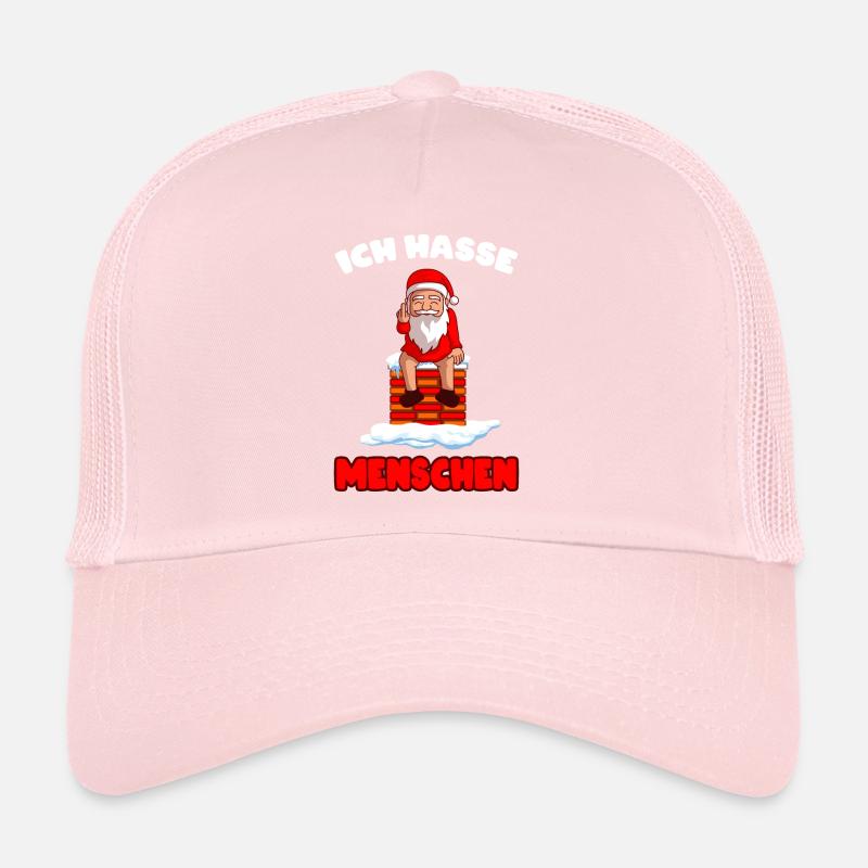 Ich hasse Menschen Weihnachten Weihnachtsmann Trucker Cap