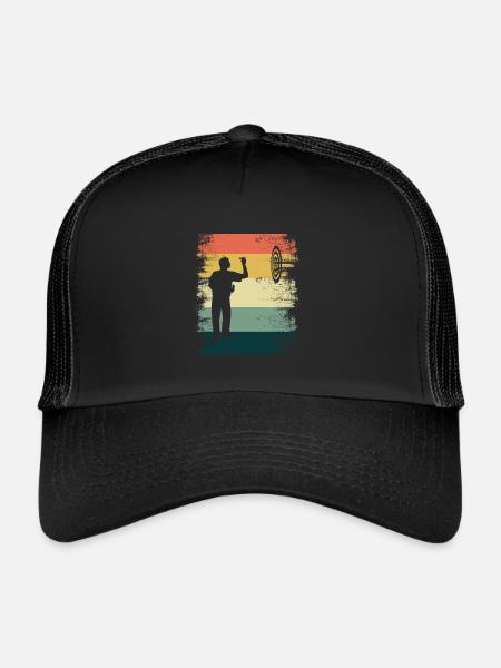 Tungsten Throwers Dartsmith Gift Vintage Dart - Casquette trucker  - noir/noir - Devant