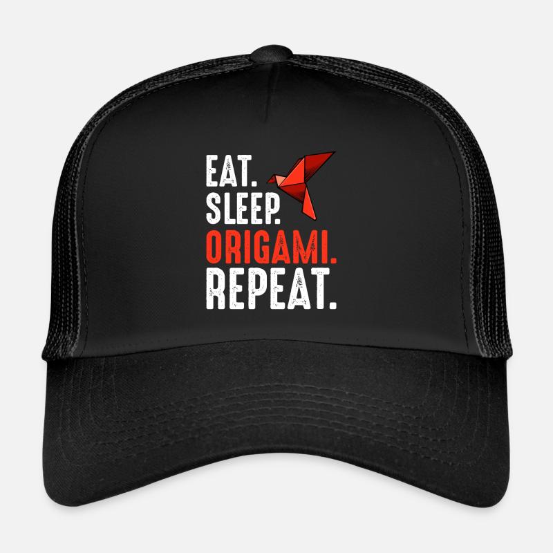 Origami - Trucker Cap - Schwarz/Schwarz