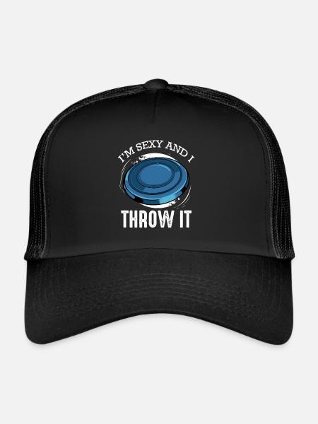 frisbee - Casquette trucker  - noir/noir - Devant