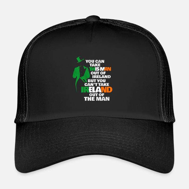 Irlande - Casquette trucker  - noir/noir