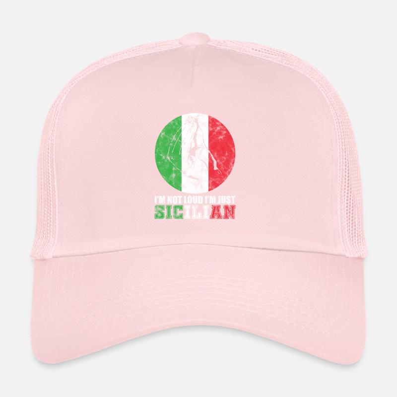 Italie Sicile geste de la main Casquette trucker 