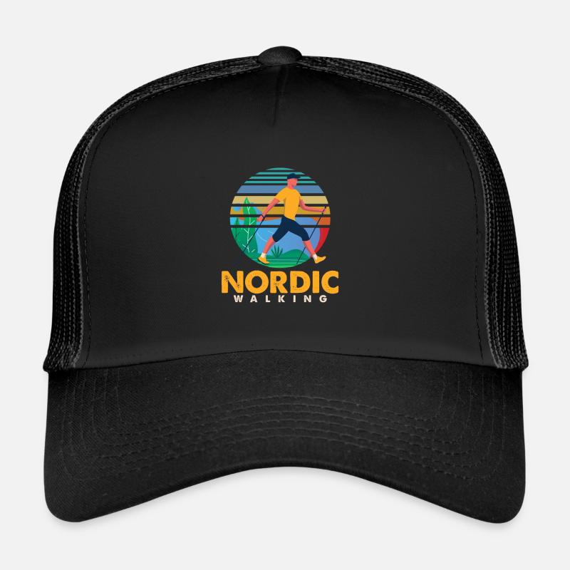 Trekking Trekkers Mountains Alpinisme - Casquette trucker  - noir/noir
