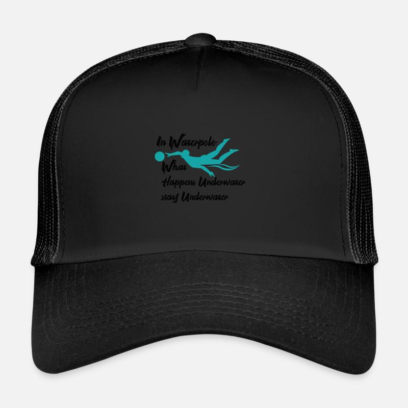 Wasserball - Trucker Cap - Schwarz/Schwarz