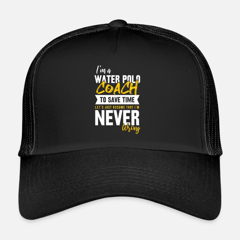 Wasserball - Trucker Cap - Schwarz/Schwarz
