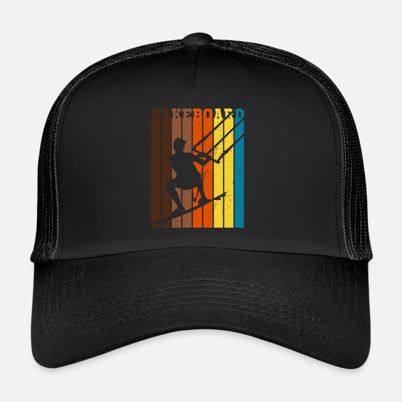 Wakeboard Wakeboarder Wakeboarding - Trucker Cap - Schwarz/Schwarz