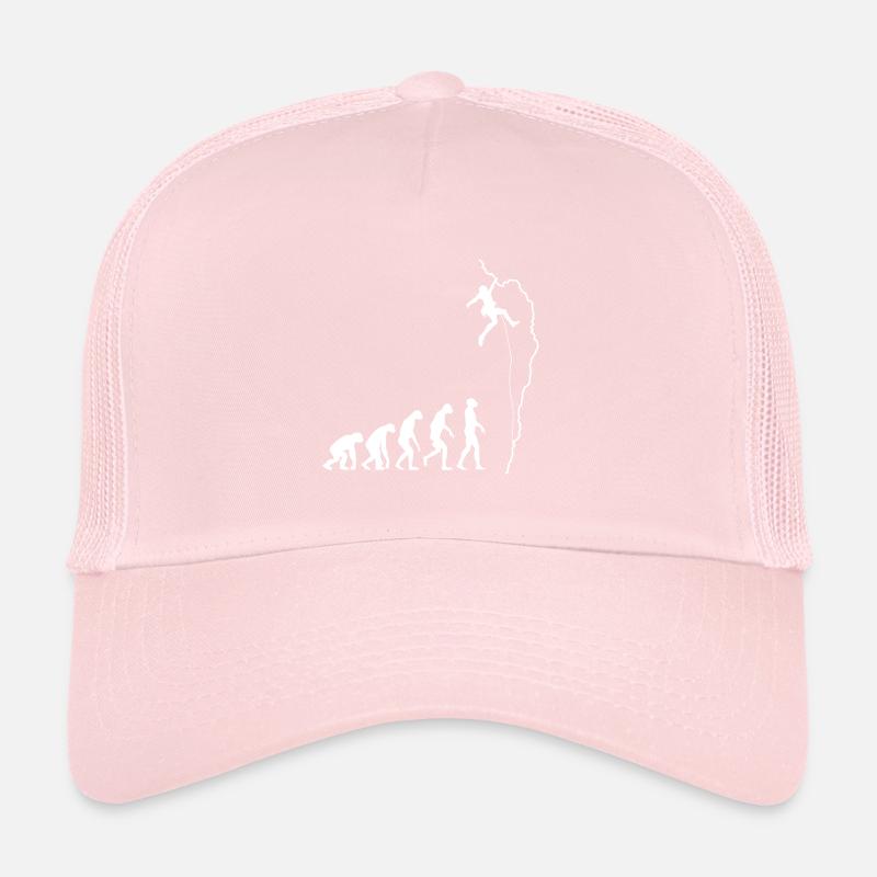 Klettern Evolution Bouldern Kletterer Geschenk Trucker Cap