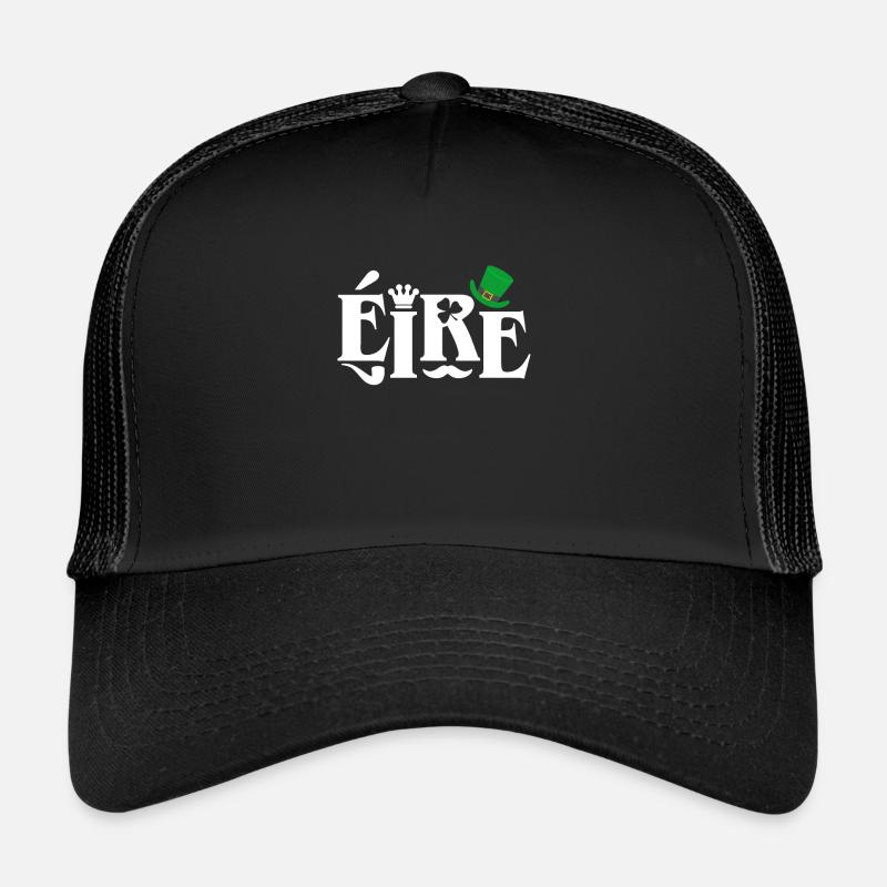 Irland - Trucker Cap - Schwarz/Schwarz