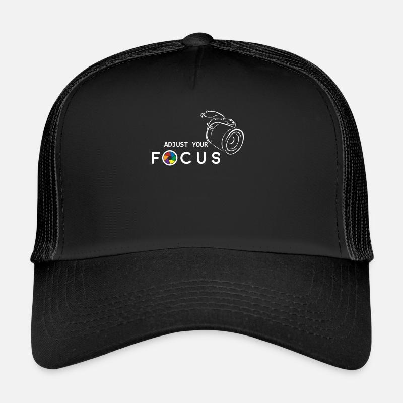 Adjust you focus - Fotograf, Kamera Trucker Cap