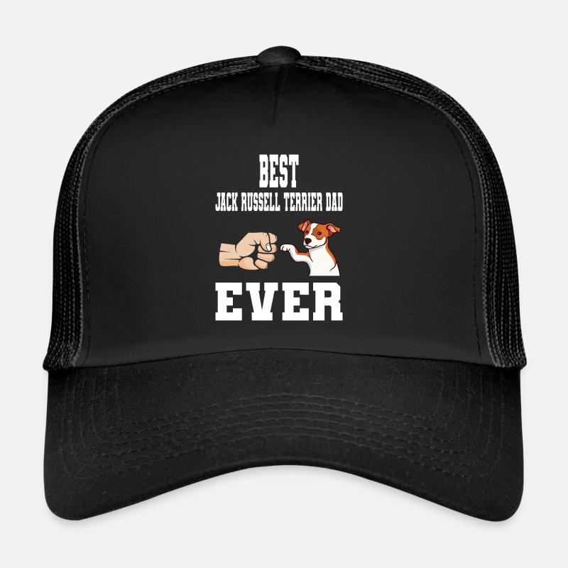 Dog Dad Jack Russell Terrier Dog Gift - Trucker Cap - black/black