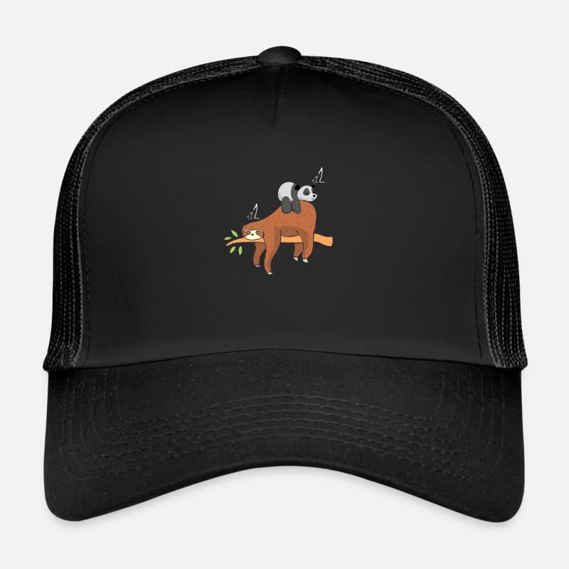 Panda - Trucker Cap - Schwarz/Schwarz