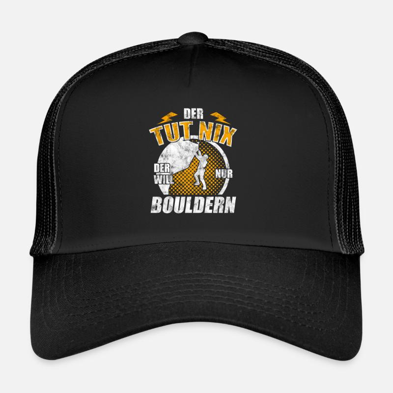 Bouldern Boulder - Trucker Cap - Schwarz/Schwarz