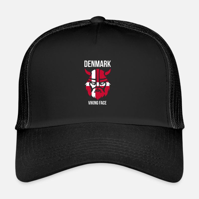 Dänemark - Trucker Cap - Schwarz/Schwarz