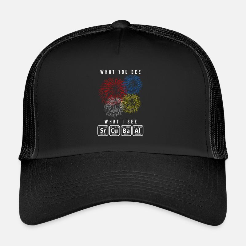 chimie - Casquette trucker  - noir/noir
