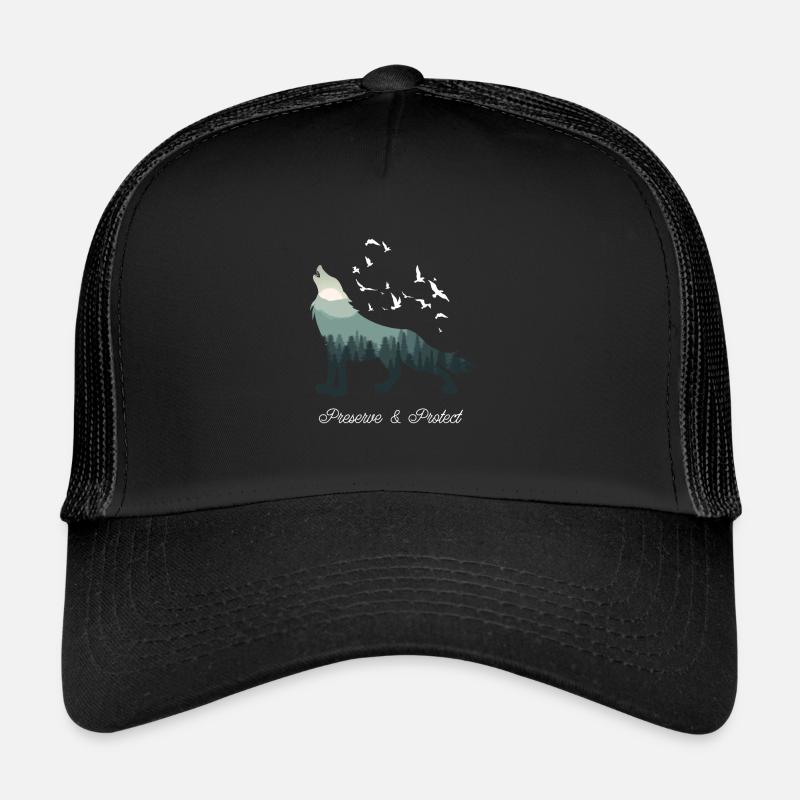 Wolf Trucker Cap