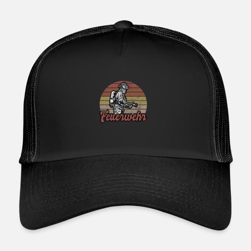 Firefighters Firefighter Comrades Extinguish Fire Trucker Cap