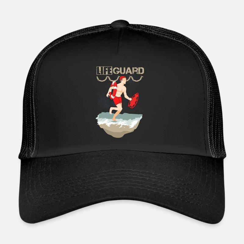 Lifeguard Swimmer - Trucker Cap - Schwarz/Schwarz