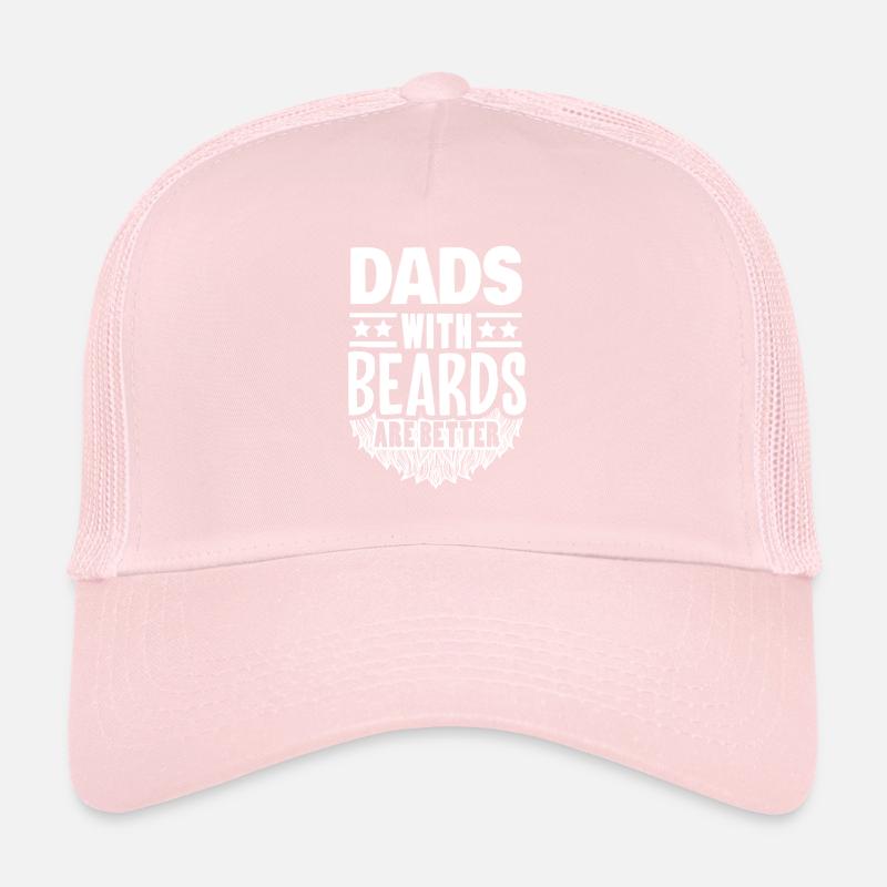 Dads with Beards, Mustache and Beard lover Gift Trucker Cap