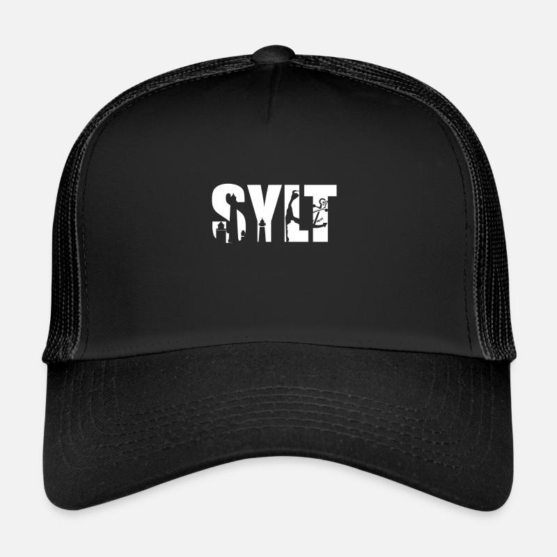 Sylt - Trucker Cap - Schwarz/Schwarz