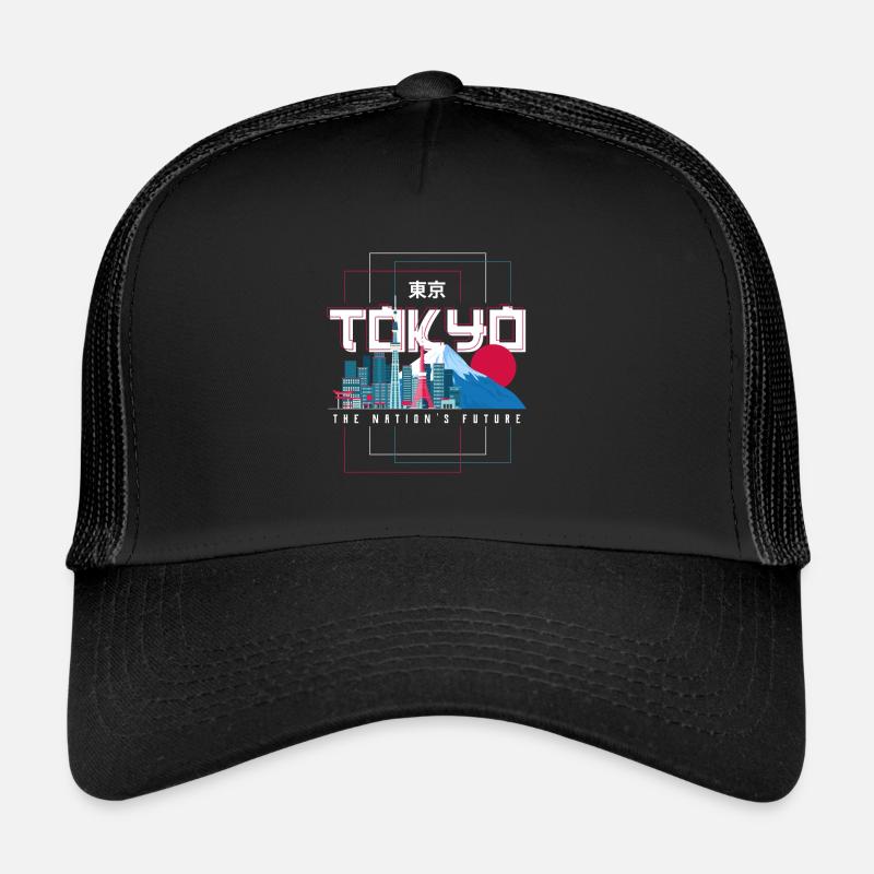 Japan - Trucker Cap - Schwarz/Schwarz