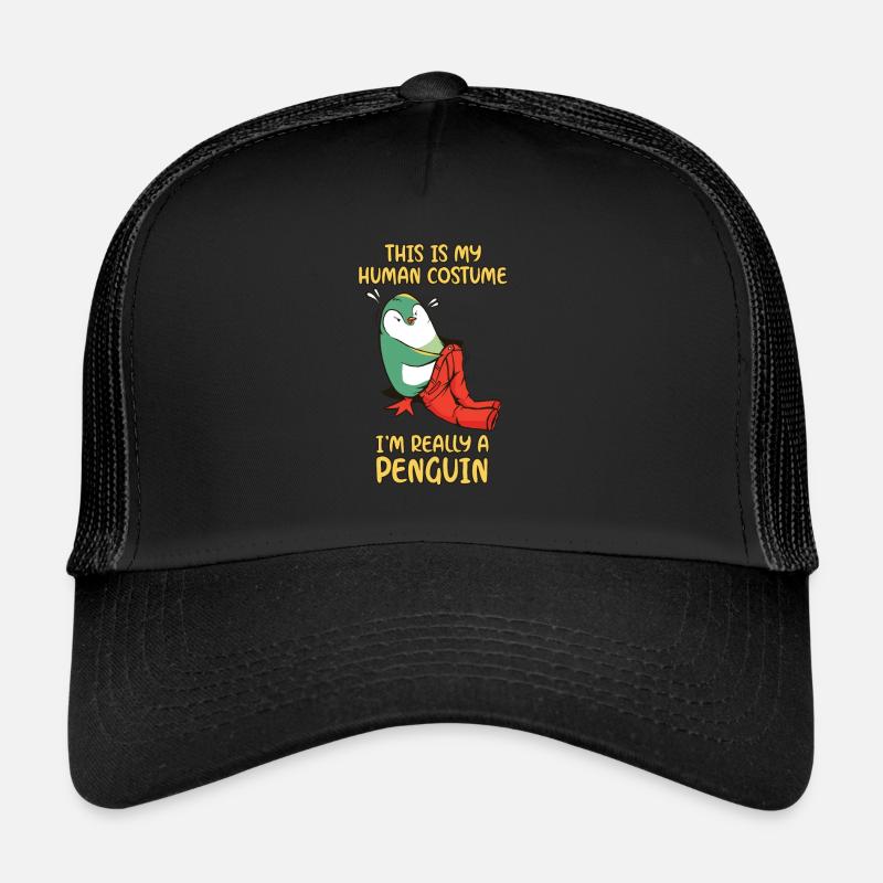 Human Costume Penguin Human Costume Penguin - Trucker Cap - black/black