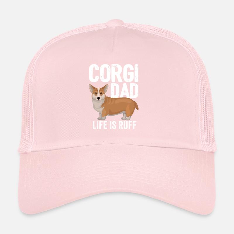 Corgi Hund Corgi Papa Das Leben ist Ruff Trucker Cap