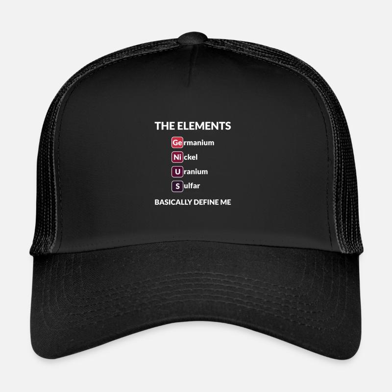 Wissenschaftliche Sprüche Lustiges Geschenk - Trucker Cap - Schwarz/Schwarz