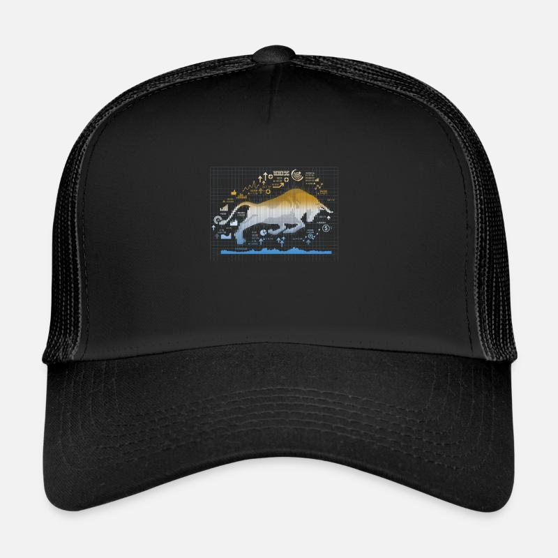 Bull Stock Market Trader Devisen Forex Trucker Cap