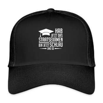 Have now the state examination - Trucker Cap - black/black - Front