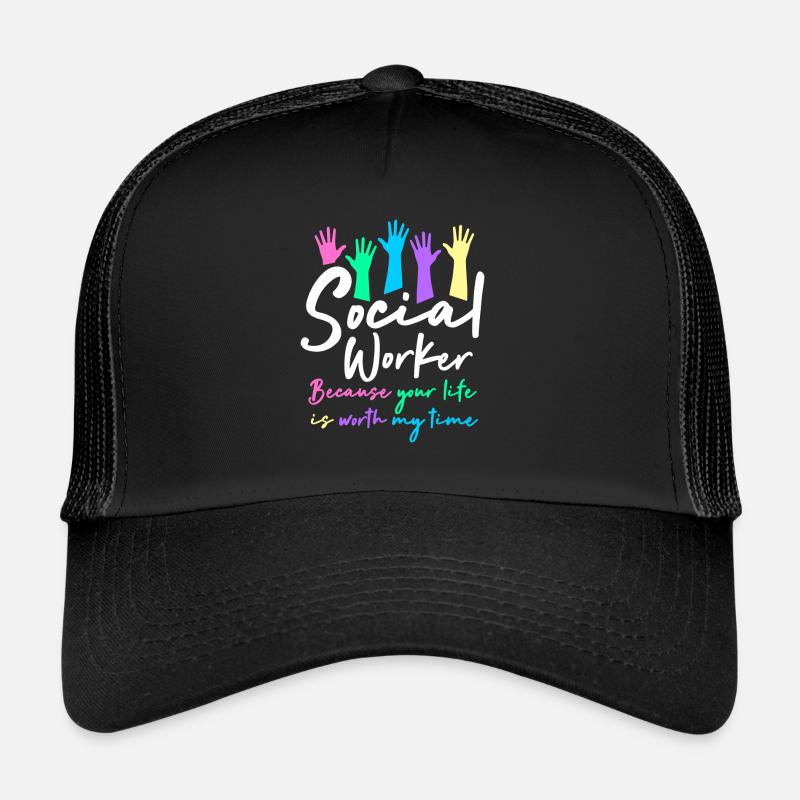Travailleurs sociaux Casquette trucker 