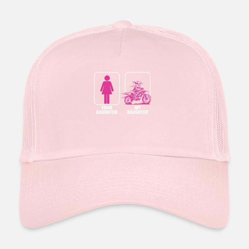 Tochter Vater Biker Motocross Motorrad Geschenk Trucker Cap