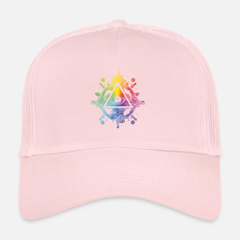 Illuminati Symbol All Seeing Eye Masonic Triangle Trucker Cap