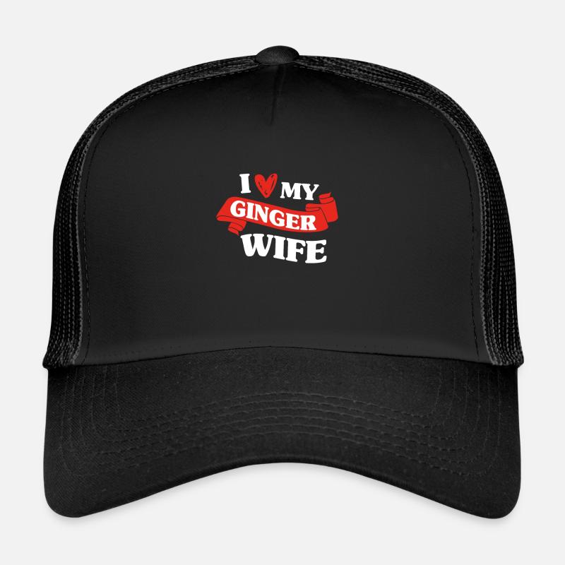 Ich liebe meine Ingwerfrau Rotschopf Rothaar Rothaarige Trucker Cap