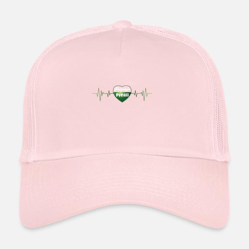 Blood type peppermint schnapps heartbeat Trucker Cap