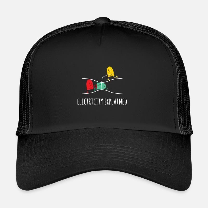Électricité expliquée Électricité expliquée - Électricité Casquette trucker 