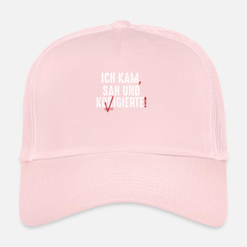 Lehrer Deutsch Grammatik Schule Trucker Cap