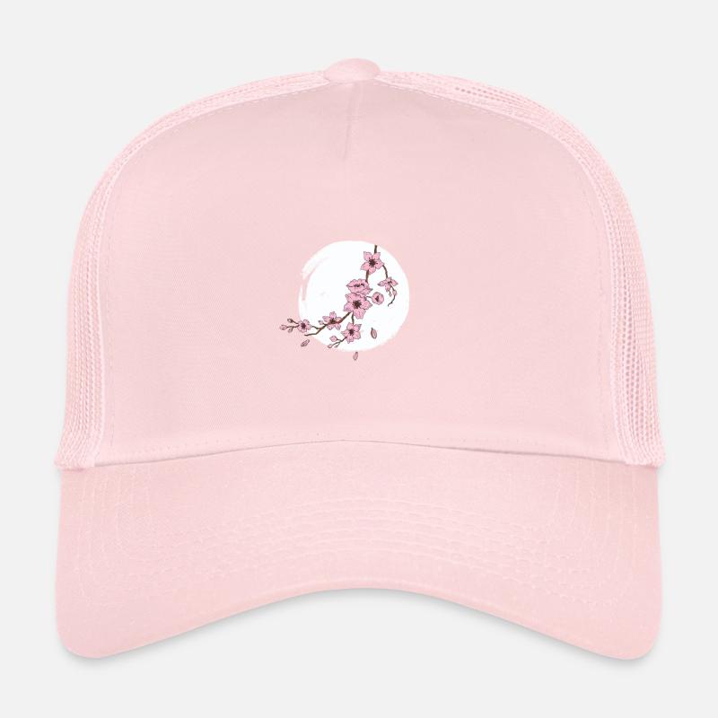 Cherry blossom moon Trucker Cap