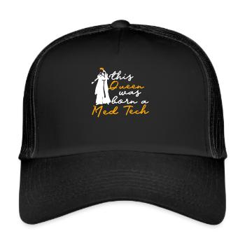 Medizintechnikerin Medizintechnik - Trucker Cap - Schwarz/Schwarz - Vorne