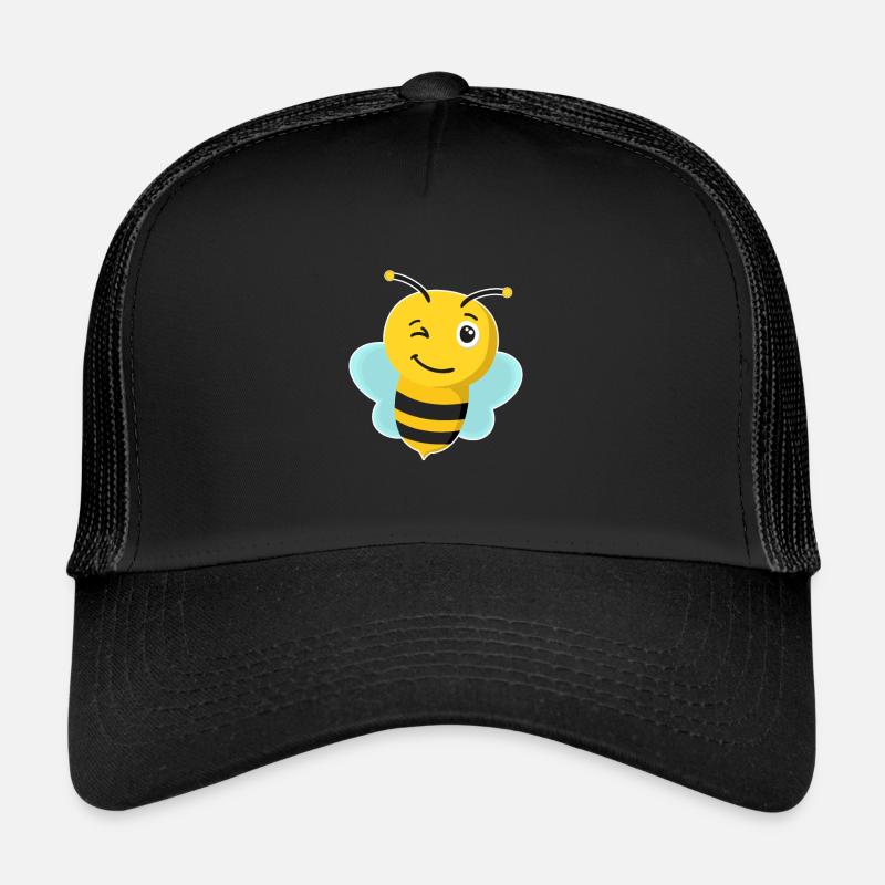 Bee, honey bee, wild bee, funny bee picture Trucker Cap
