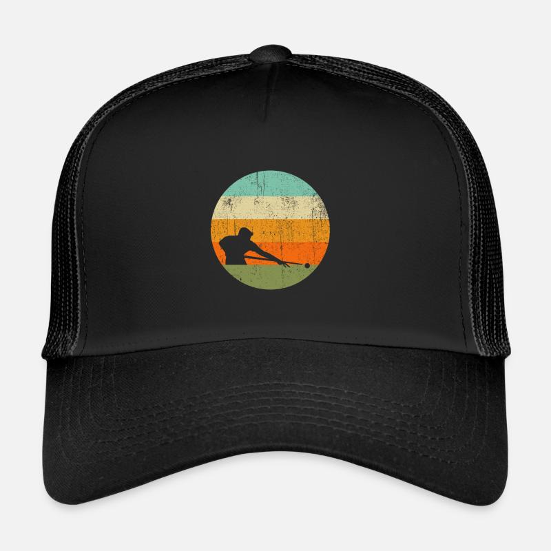 Billard Snooker Pool Billard T Shirt - Casquette trucker - noir/noir