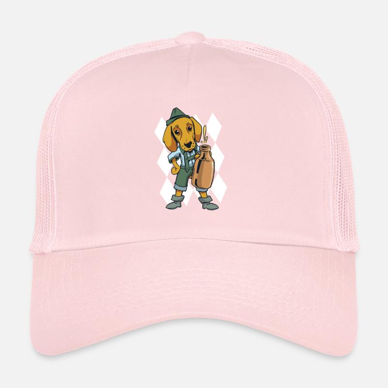 Dackel Bier Bayern Hundebesitzer Wiesen Dachshund Trucker Cap