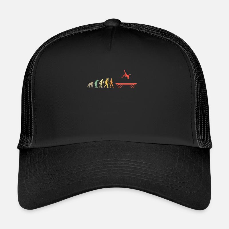 Vintage Trampolin Springen Evolution Springen Trucker Cap