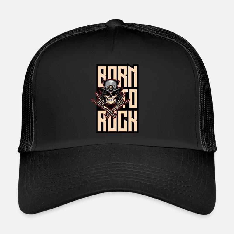 Old Punks Never Die - Born To Rock- Stay Punk - Trucker Cap - black/black