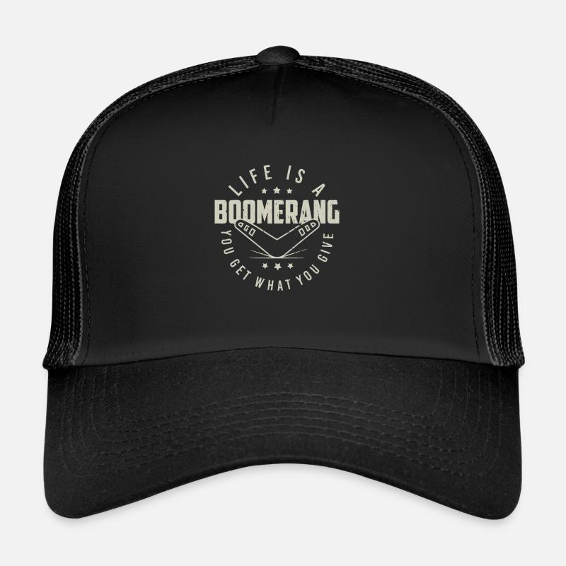 Bumerang - Trucker Cap - Schwarz/Schwarz