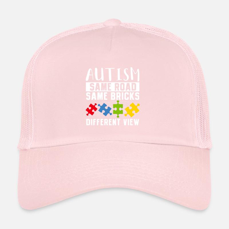 Autism Same Road Same Bricks Trucker Cap