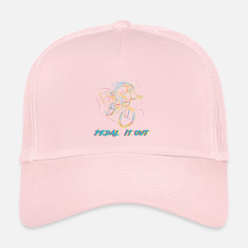Pédalez-le notre cycliste abstrait biker cyclisme Casquette trucker 