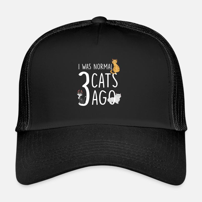 Chat I Quoi Normal 3 Cats Ago propriétaire de chat Casquette trucker 