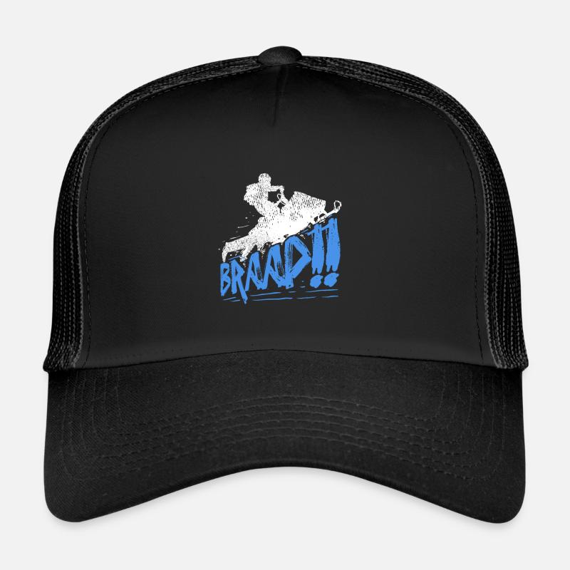 Cool Braap Snowmobile Snowrider Trucker Cap