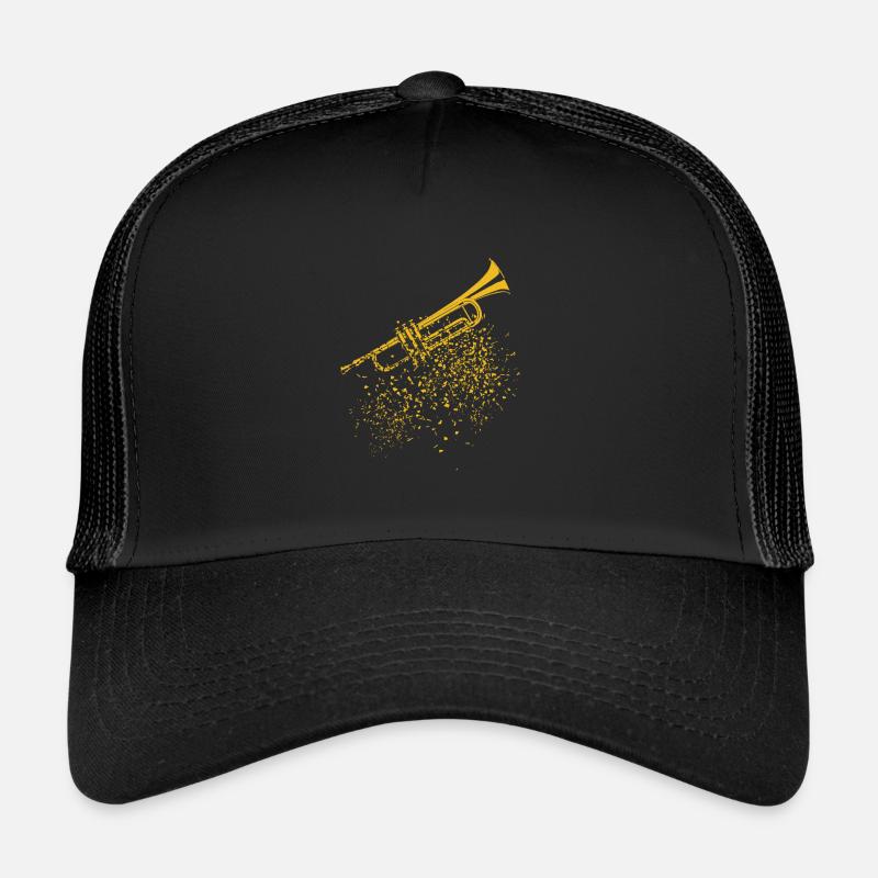 Trompete Trompete Spieler Geschenk Trompete Liebha - Trucker Cap - Schwarz/Schwarz